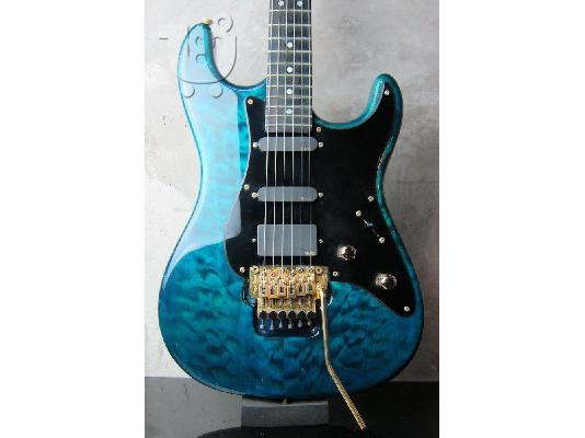 PoulaTo: Valley Arts Ηλεκτρική Κιθάρα Προσαρμοσμένη Pro Maple Top Trans Μπλε
